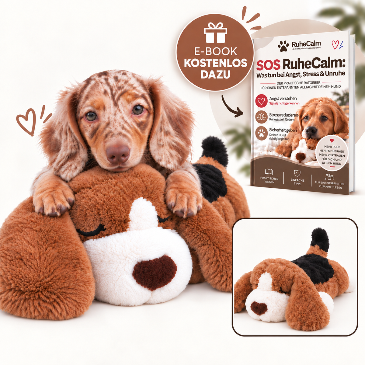 Herzschlag-Kuscheltier für Hunde